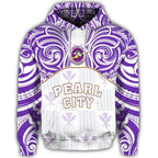 Hawaii Kanaka Pearl City High School Demodern Style Hoodie Unisex
