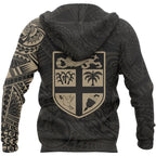 Fiji Seal Polynesian Tattoo Style Hoodie Unisex