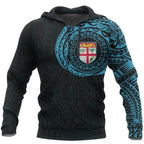 Fiji Seal Polynesian Tattoo Style Hoodie Unisex