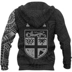 Fiji Seal Polynesian Tattoo Style Hoodie Unisex