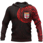 Fiji Seal Polynesian Tattoo Style Hoodie Unisex