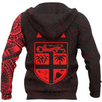 Fiji Seal Polynesian Tattoo Style Hoodie Unisex