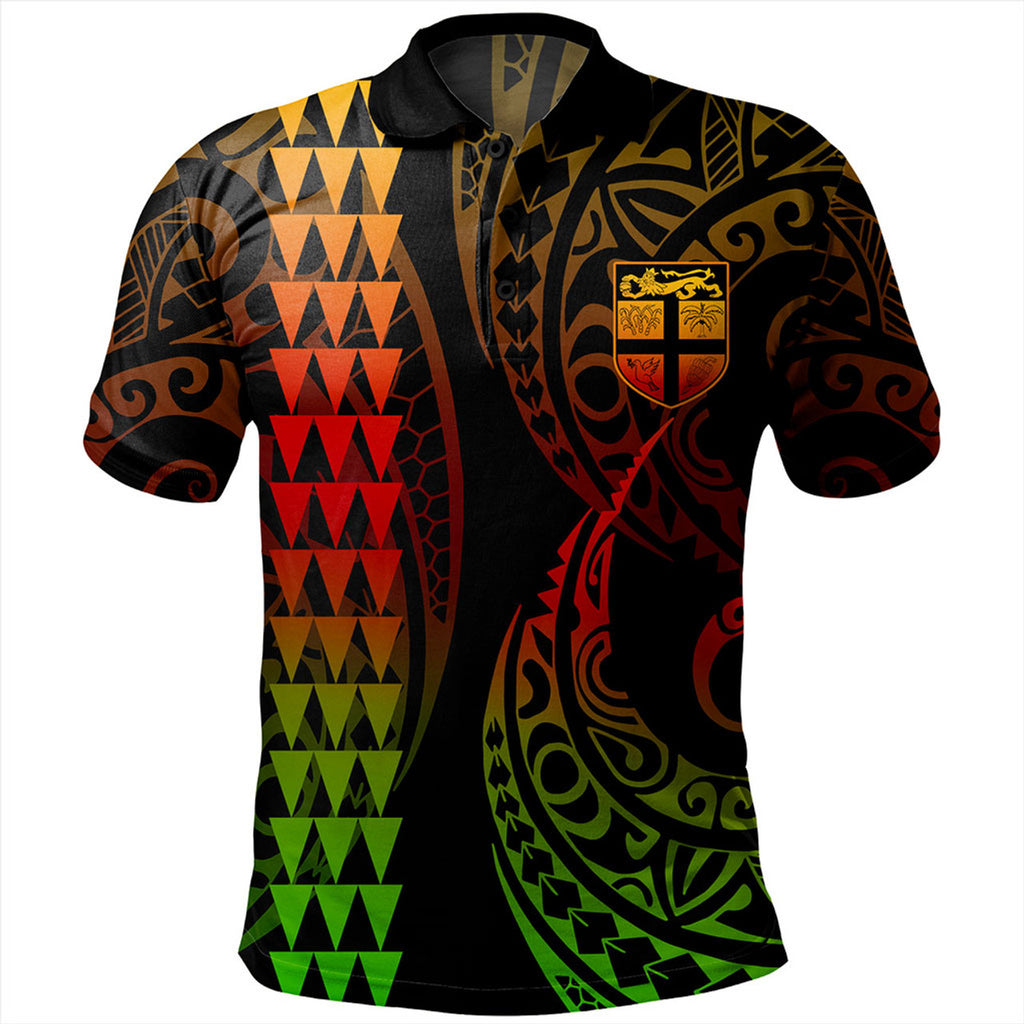Fiji Kakau Style Polo Shirt Unisex