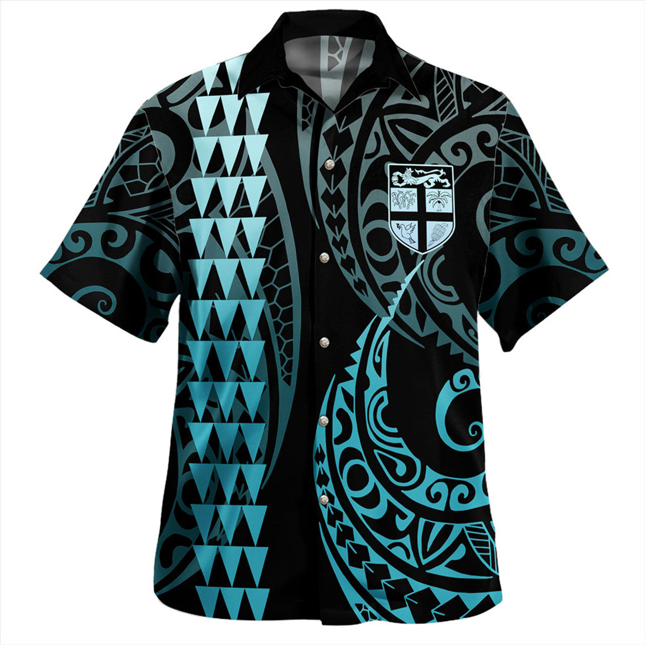 Fiji Kakau Style Hawaiian Shirt Unisex