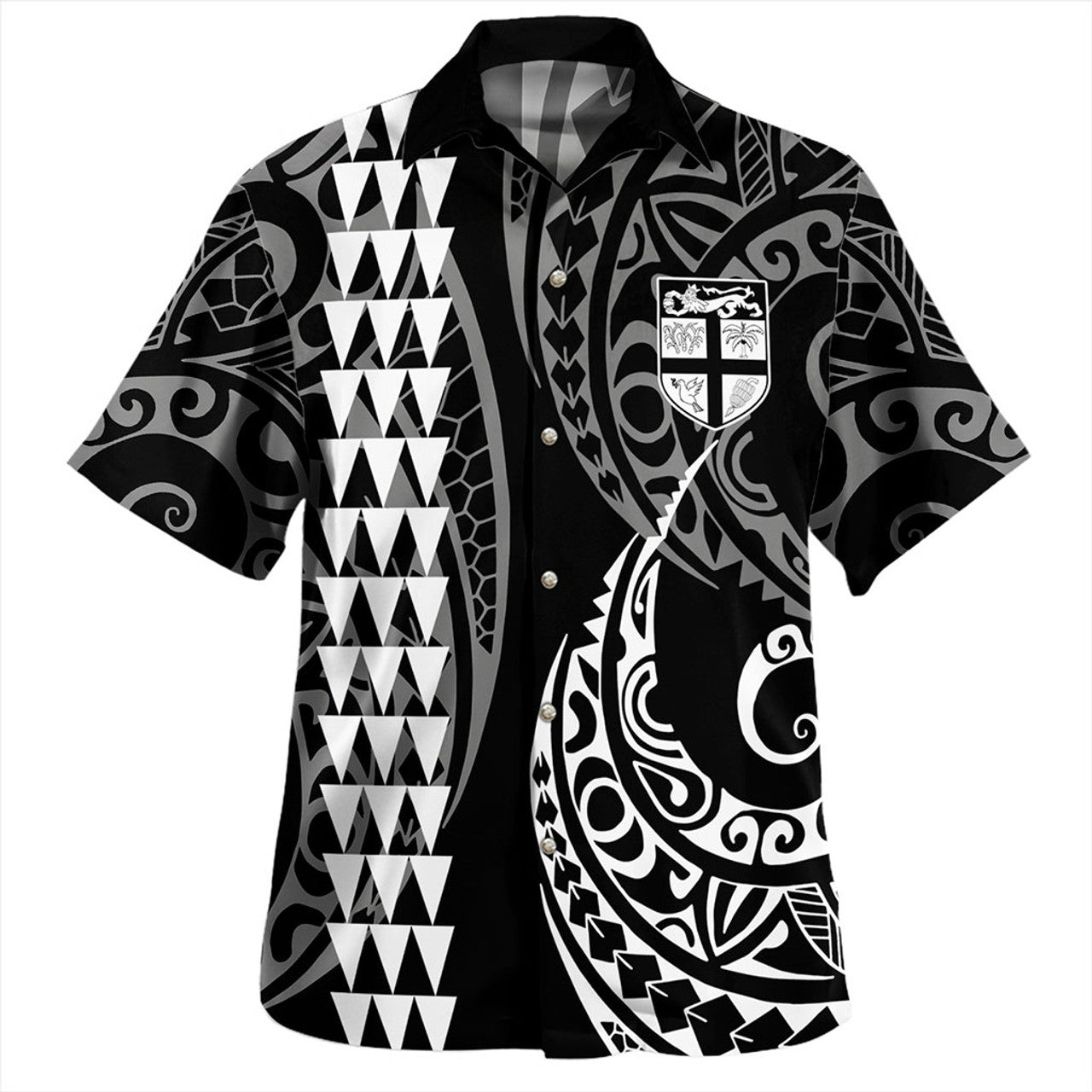 Fiji Kakau Style Hawaiian Shirt Unisex