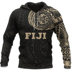 Fiji Polynesian Tattoo Style Hoodie Unisex