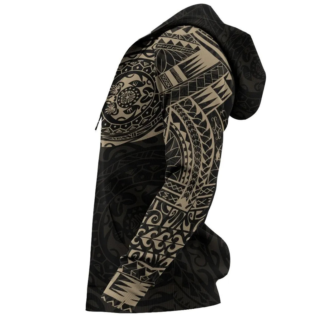 Fiji Polynesian Tattoo Style Hoodie Unisex