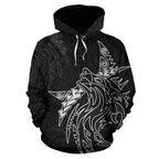 New Zealand Maori Wolf Tattoo Hoodie Unisex