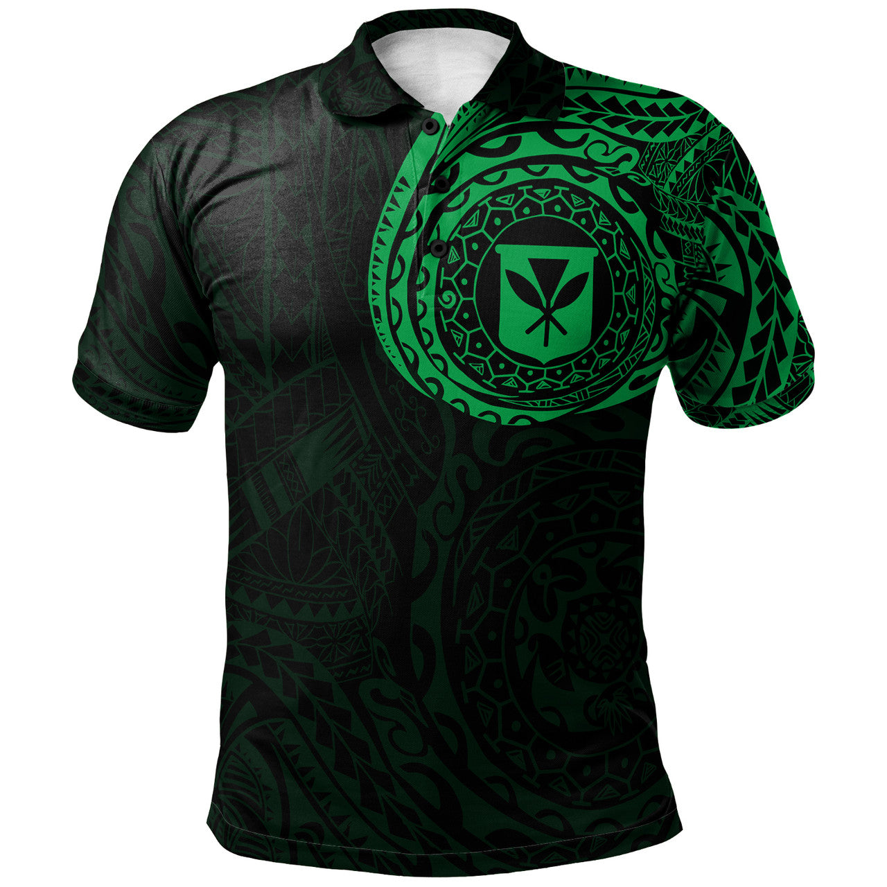 Hawaii Polynesian Polo Shirt - Kanaka Maoli Flag Polynesian Tattoo Style Special - AL01