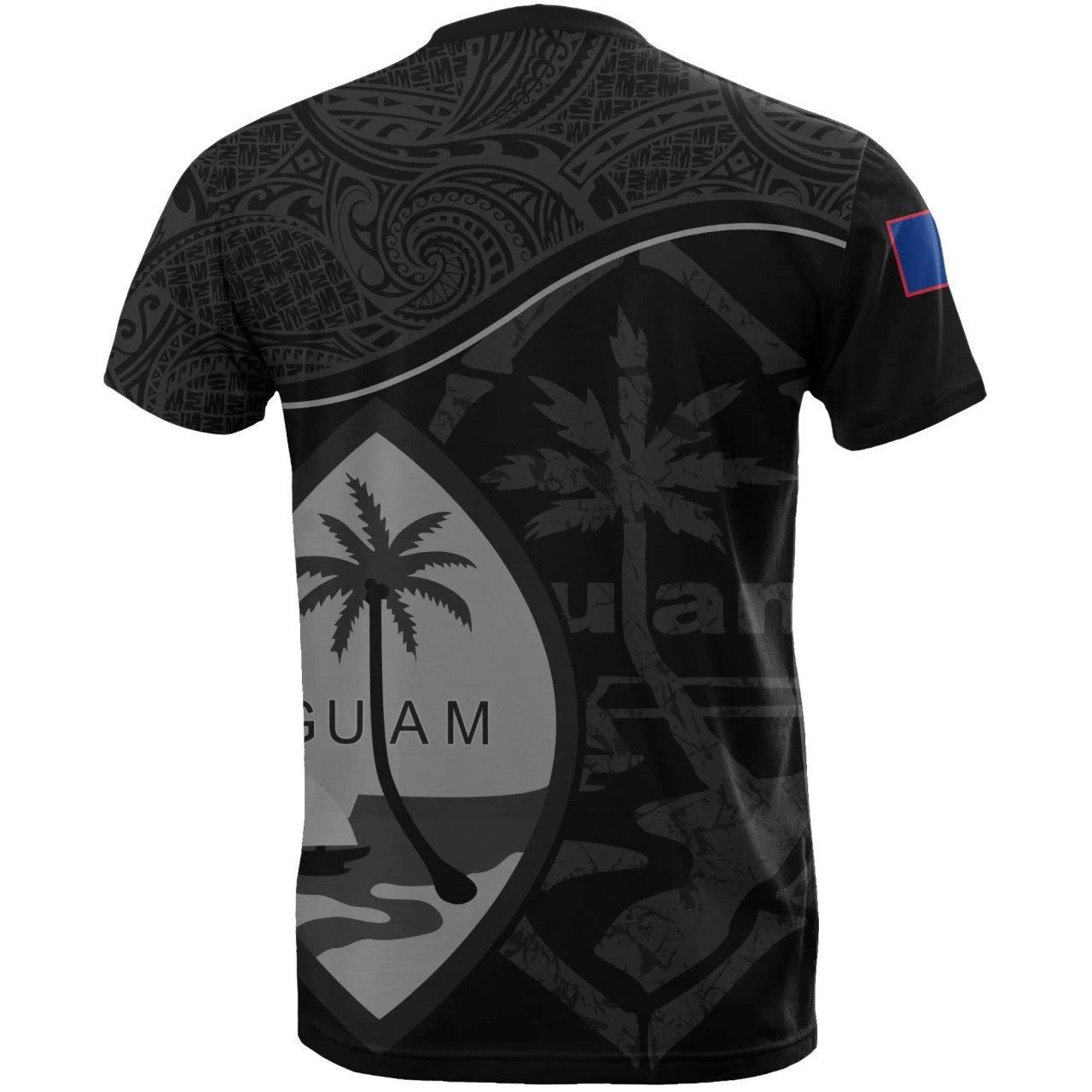 Guam Flag Polynesian Pattern T-shirt Unisex