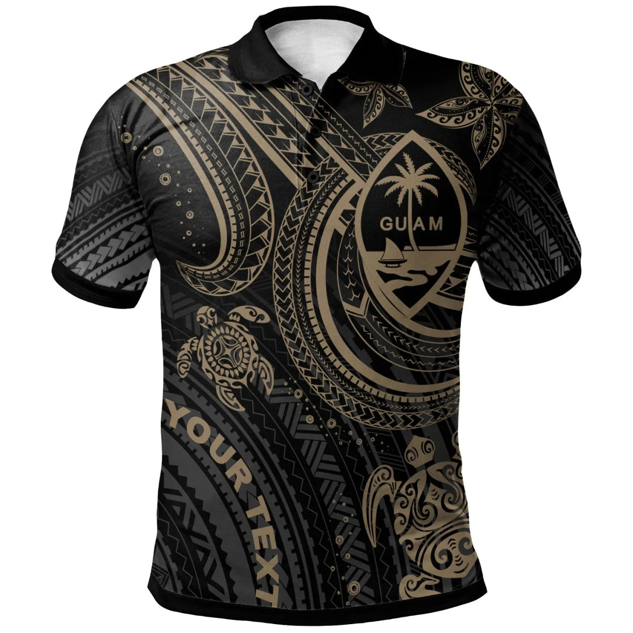 Personalised - Guam Polynesian Turtle Polo Shirt