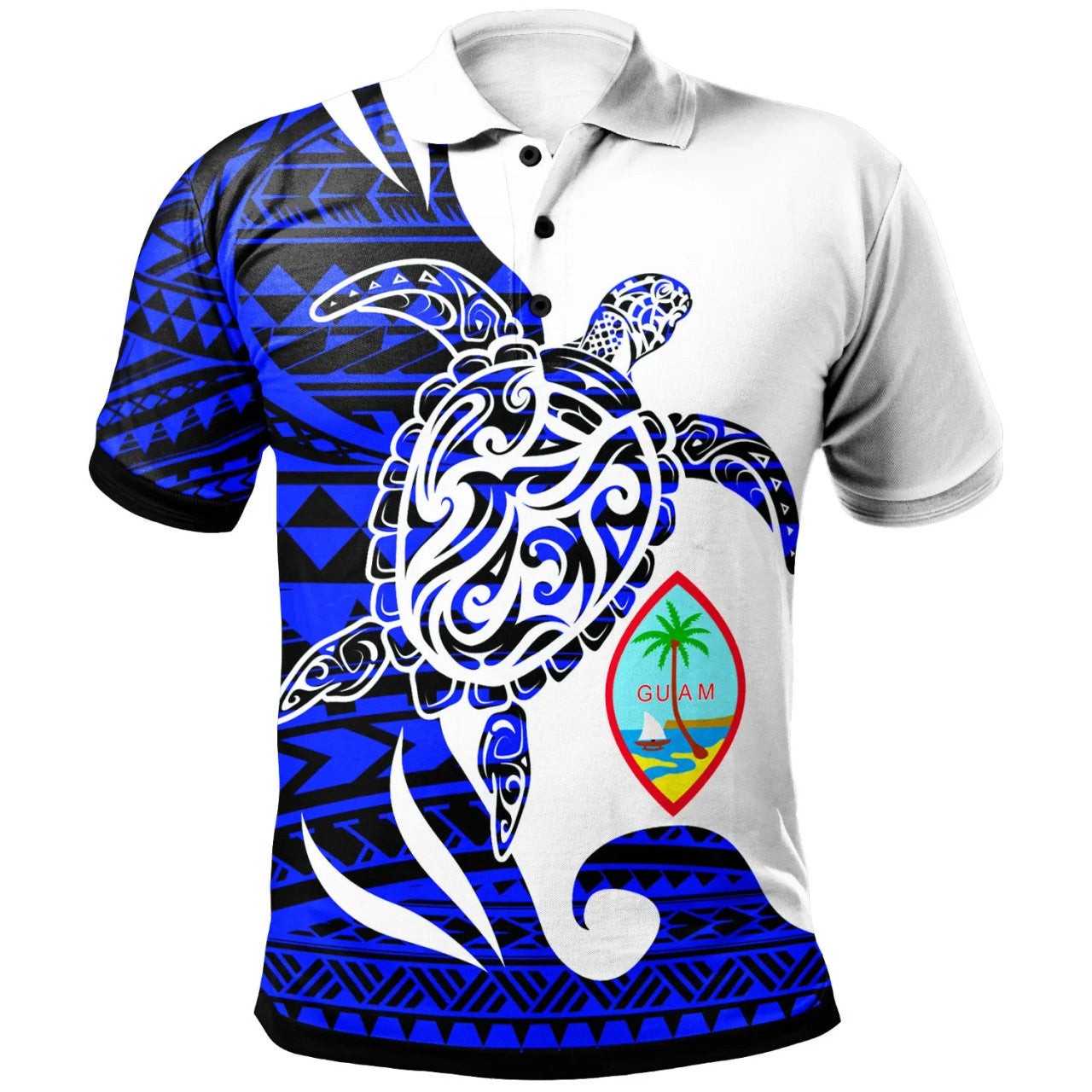Personalised - Guam Mega Turtle Polo Shirt