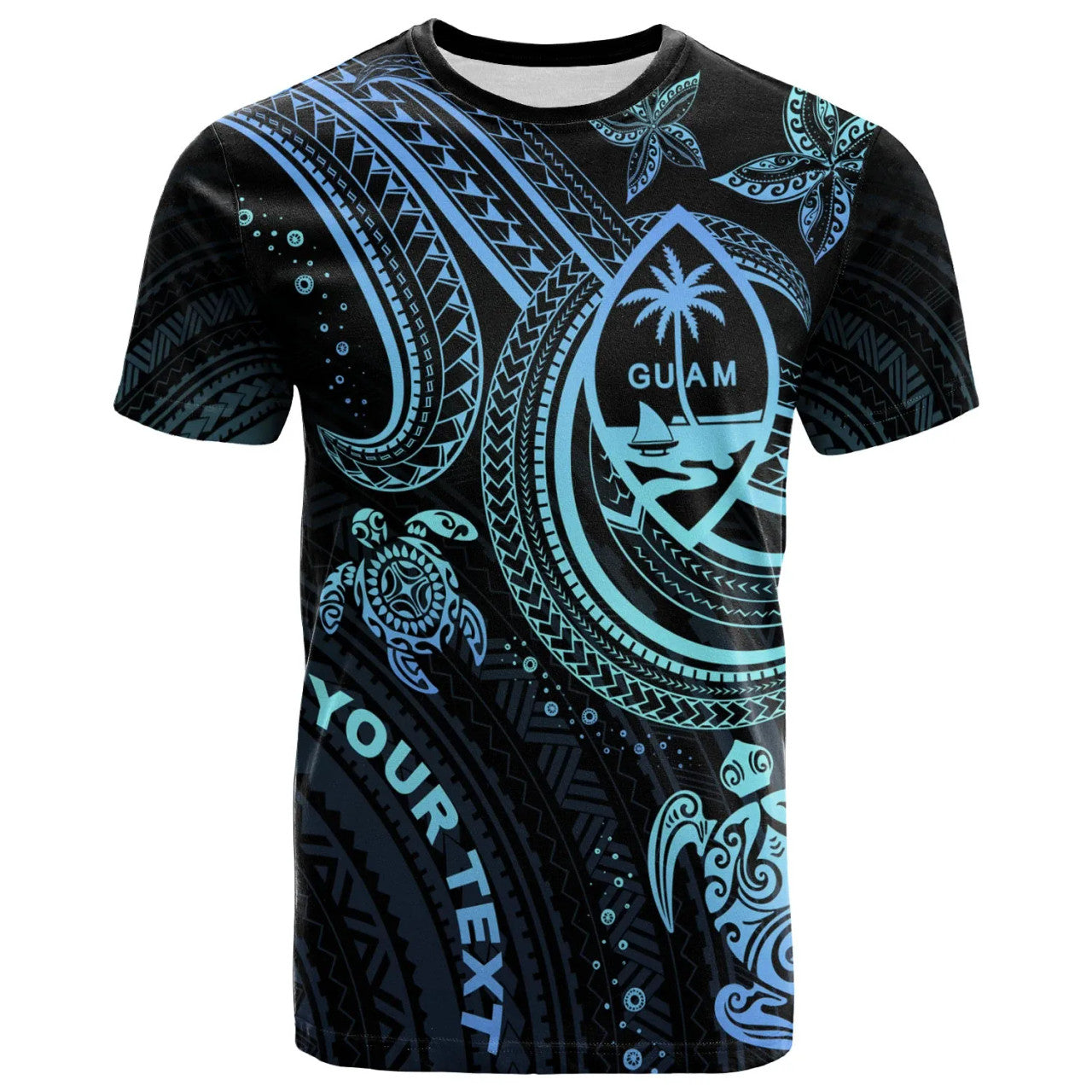 Personalised - Guam Polynesian Turtle T-shirt Unisex