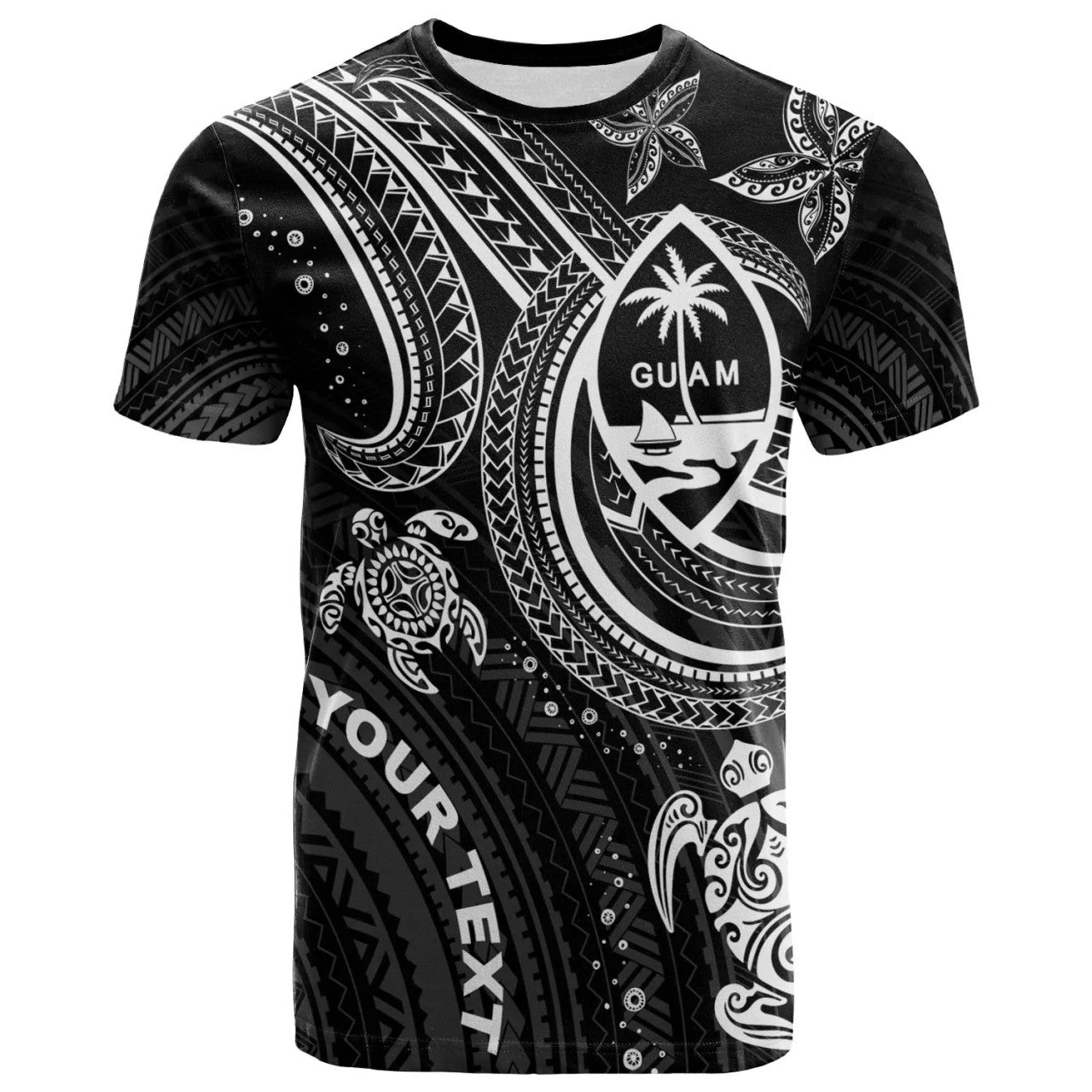 Personalised - Guam Polynesian Turtle T-shirt Unisex