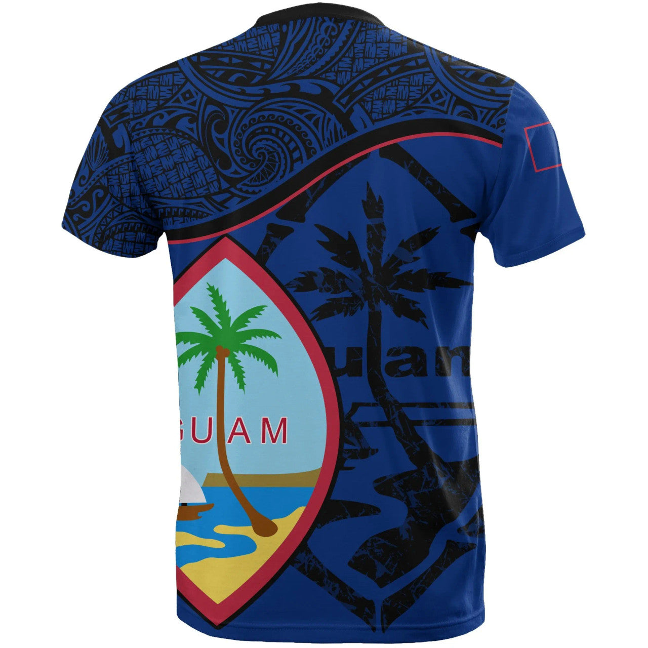 Guam Flag Polynesian Pattern T-shirt Unisex