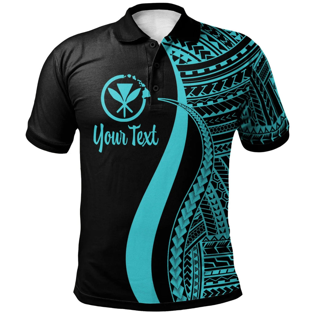 Hawaii Custom Personalised Polo Shirt - Polynesian Tentacle Tribal Pattern - AL01