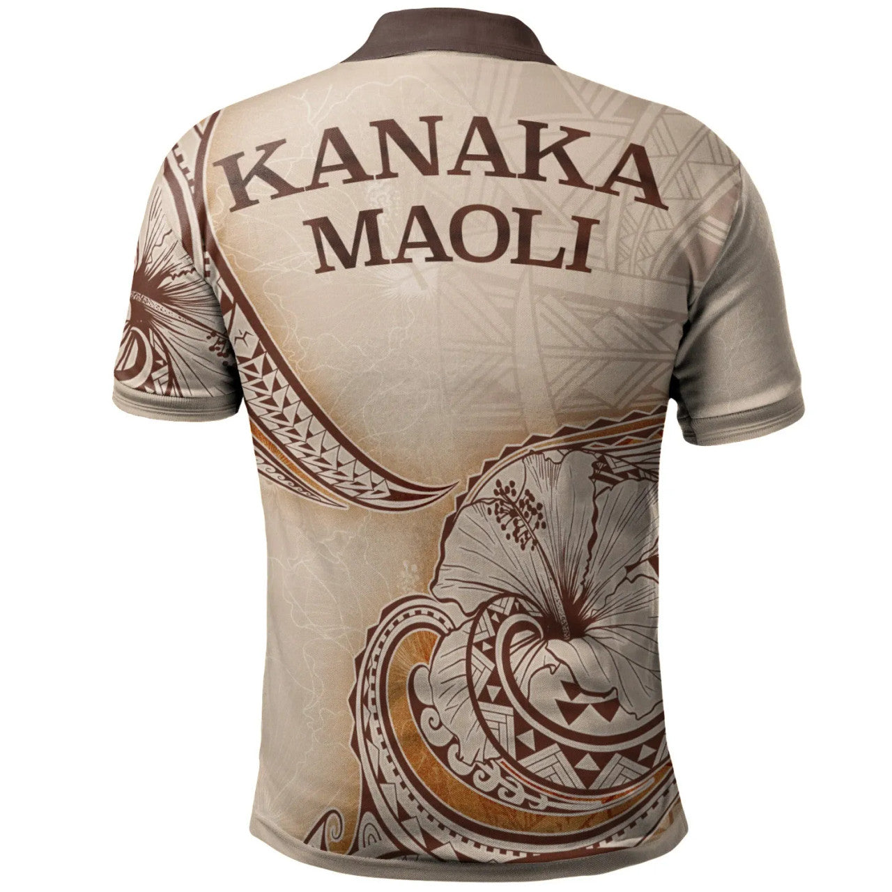 Hawaii Kanaka Maoli Polo Shirt - Hibiscus Flowers Vintage - AL01