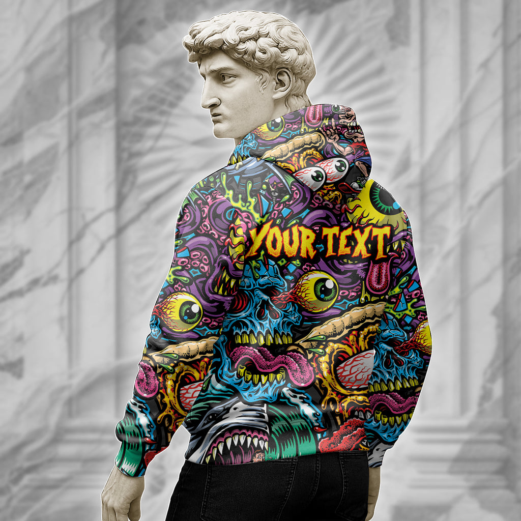 Personalised Monster Mashup Design Halloween Vibes Hoodie - TH02