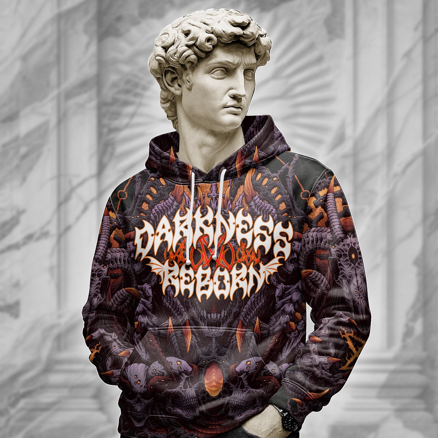 Personalised Darkness Reborn Design Halloween Vibes Hoodie - TH02