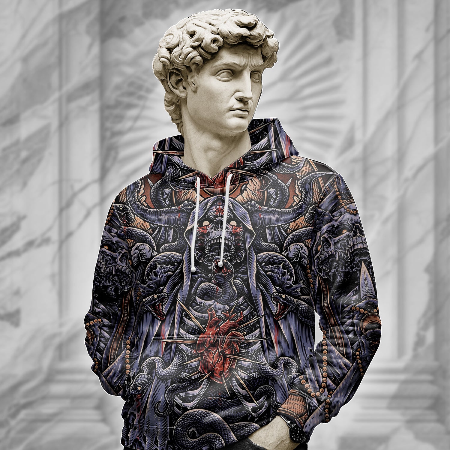 Personalised Serpent's Covenant Design Halloween Vibes Hoodie - TH02
