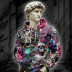 Skull Art Design Halloween Vibes Hoodie - TH02