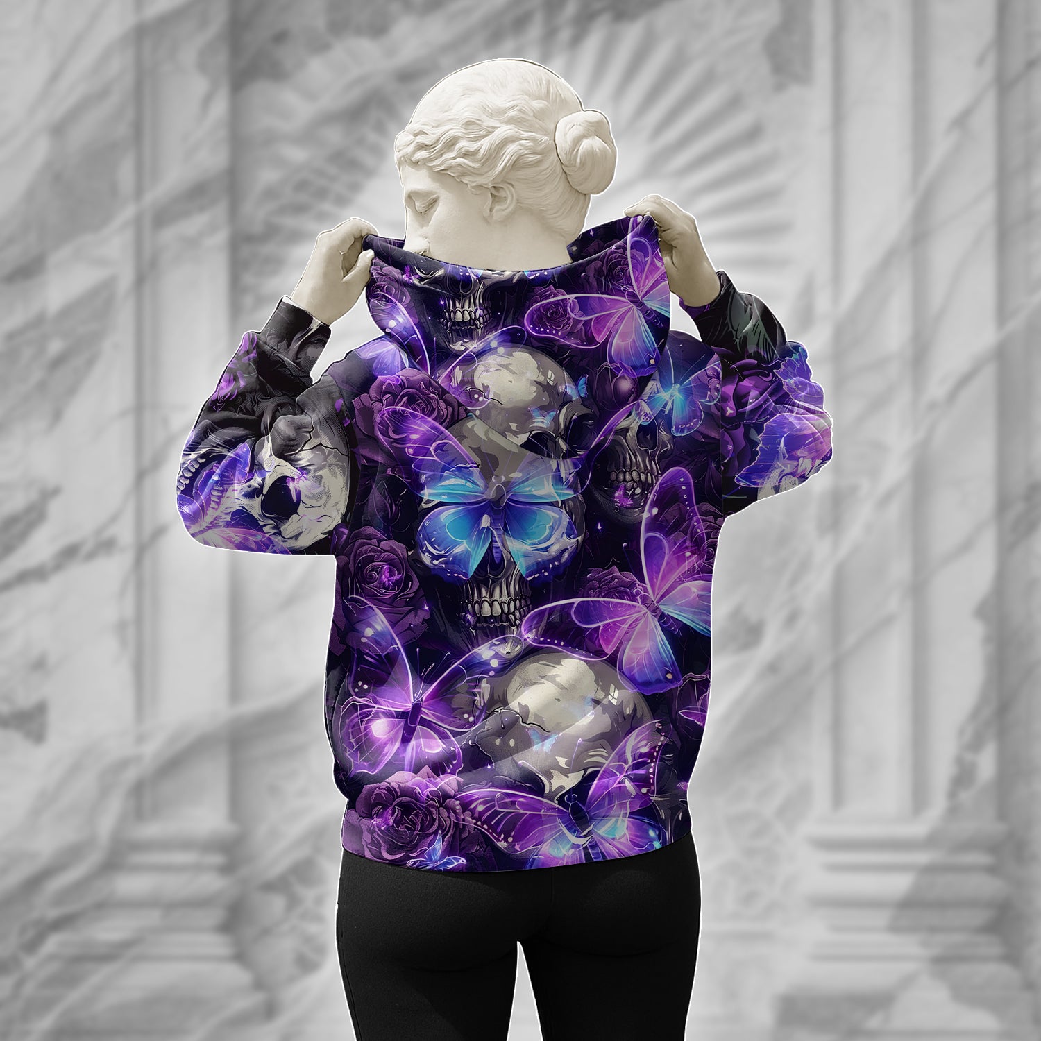 Nocturne Wings Design Halloween Vibes Hoodie - TH02