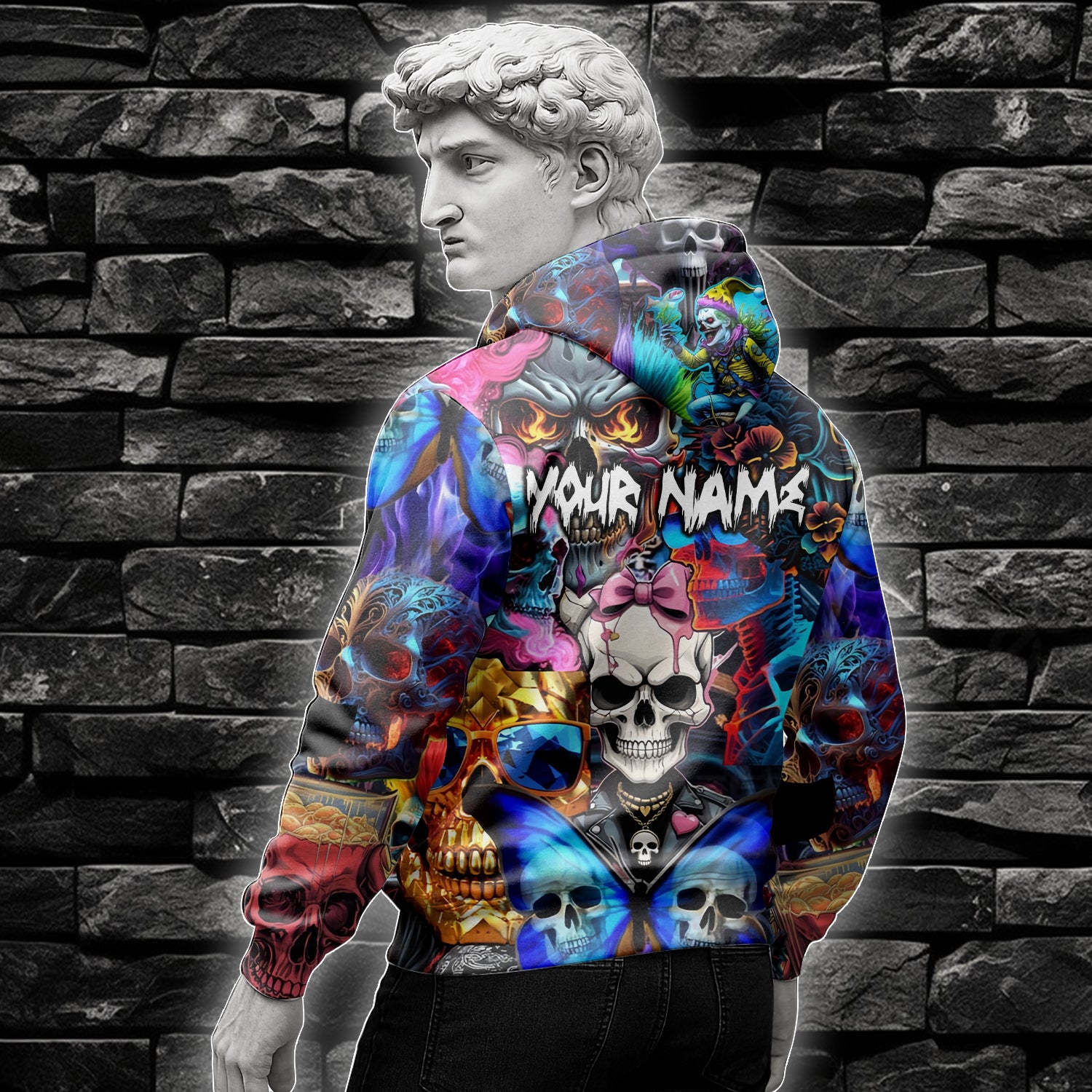 Personalised Lethal Beauty Design Halloween Vibes Hoodie - TH02