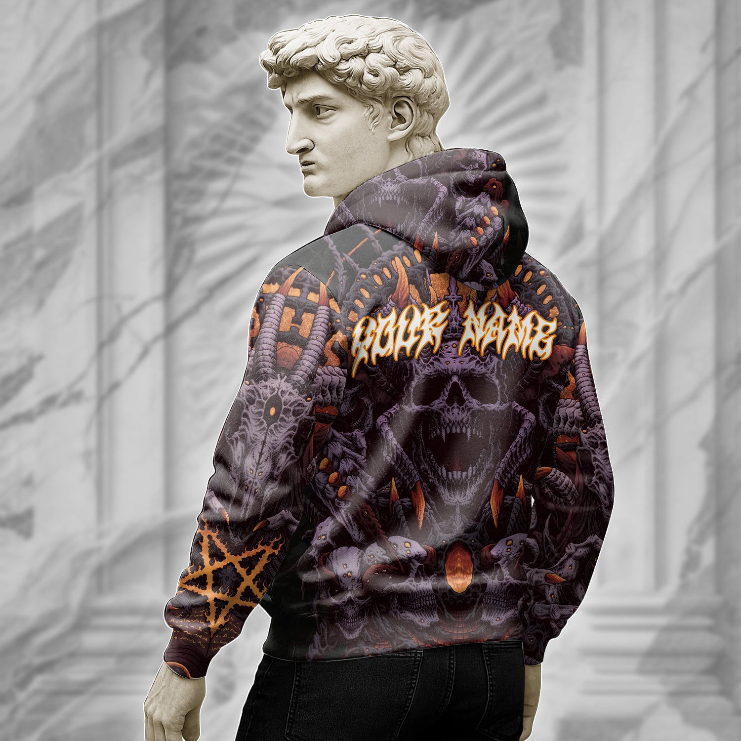 Personalised Darkness Reborn Design Halloween Vibes Hoodie - TH02