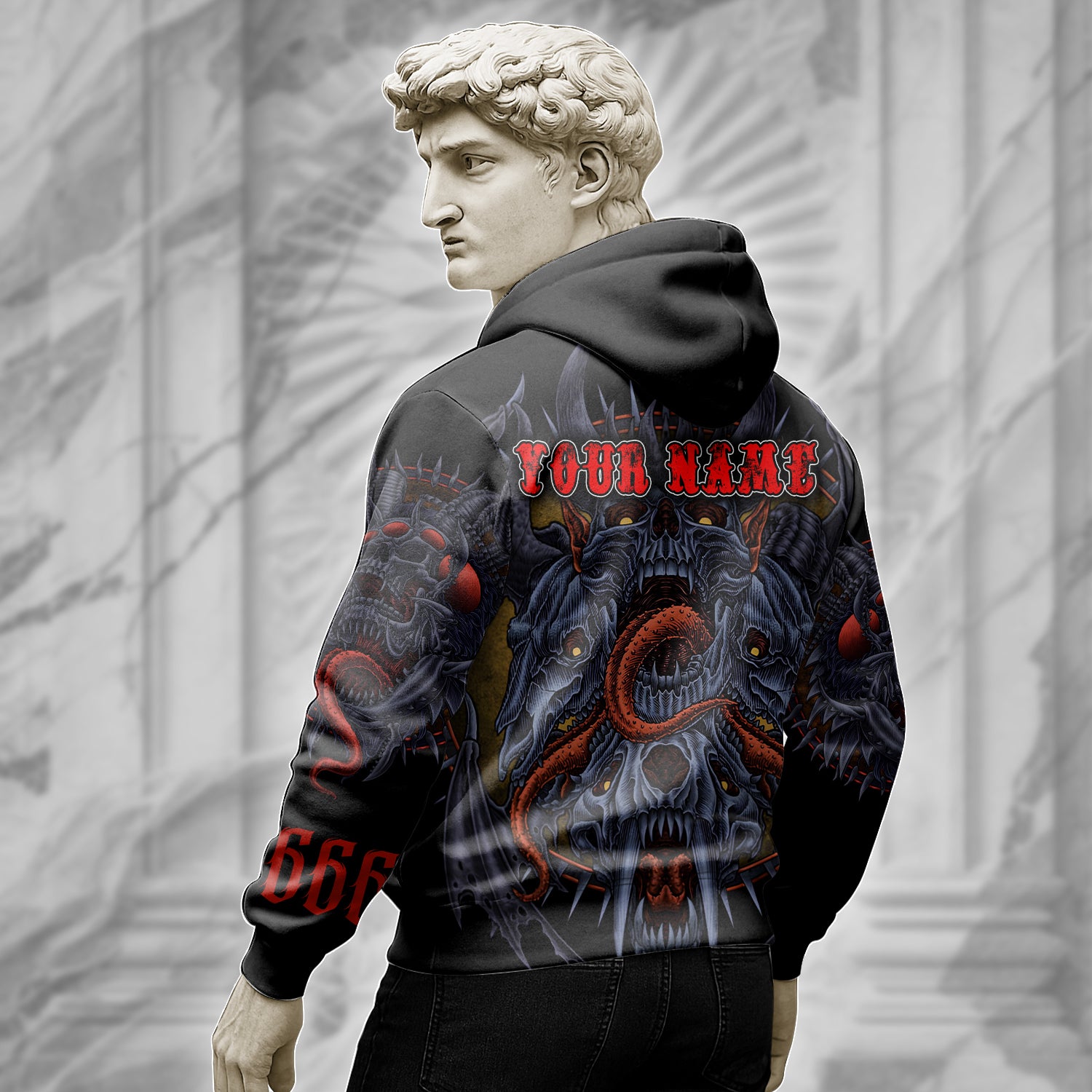 Personalised Monster Origin Design Halloween Vibes Hoodie - TH02