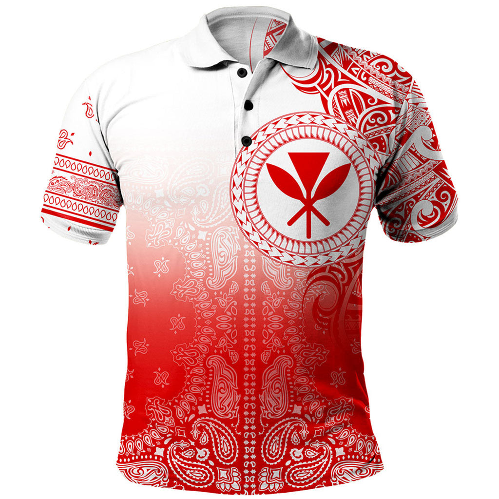 Hawaii Polo Shirt Custom Kanaka Paisley Style - AL01