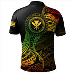 Hawaii Polo Shirt Kanaka Maoli Round Polynesian Tribal Reggae - AL01