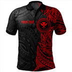 Hawaii Polo Shirt Custom Kanaka Tribal Tattoo - AL01