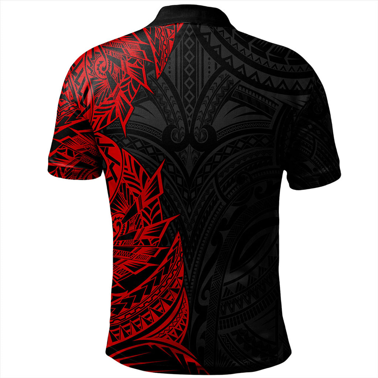 Hawaii Polo Shirt Custom Kanaka Tribal Tattoo - AL01