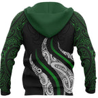 New Zealand Aotearoa Maori Tattoo Fire Hoodie Unisex