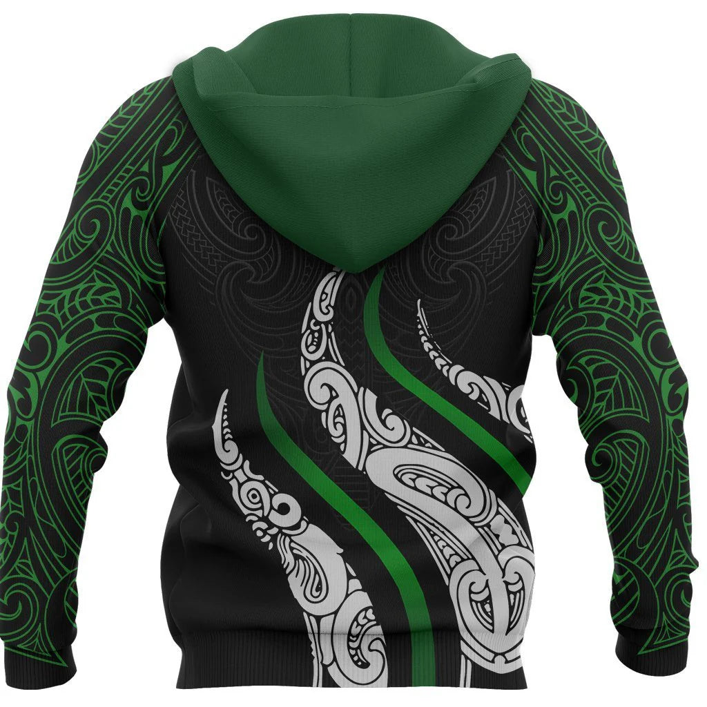 New Zealand Aotearoa Maori Tattoo Fire Hoodie Unisex