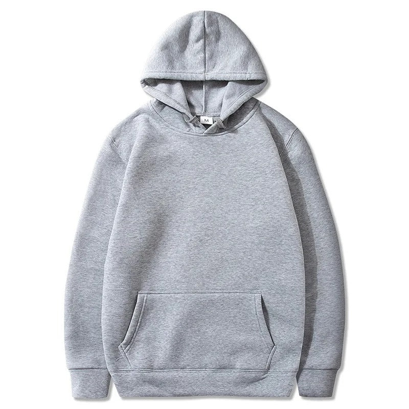 100% Cotton Solid Pullover Hoodie For Men/Women