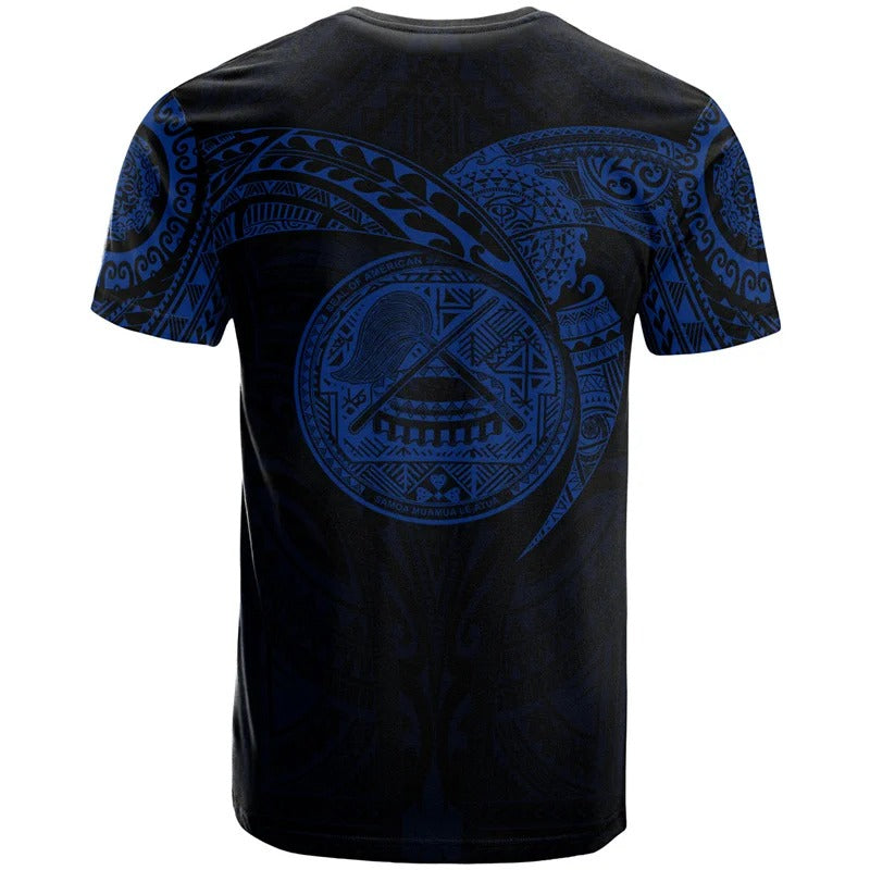 American Samoa Polynesian T-Shirt - Polynesian Tattoo Style For Men/Women