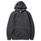 100% Cotton Solid Pullover Hoodie For Men/Women
