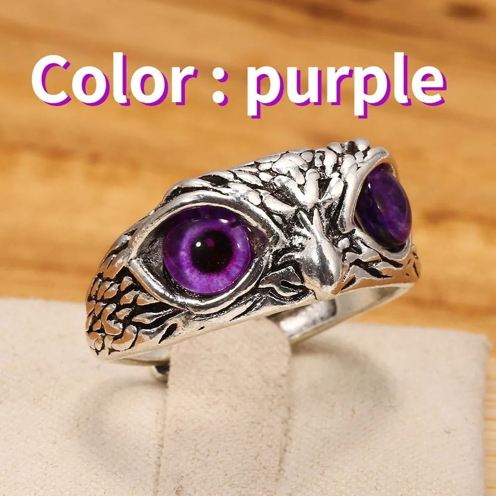 Vintage Gothic Owl Ring