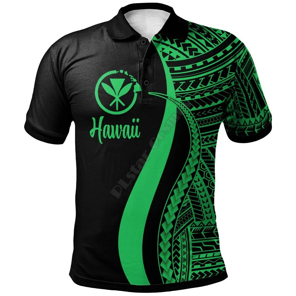 Hawaii Polynesian Tentacle Tribal Pattern Polo Shirt For Men/Women