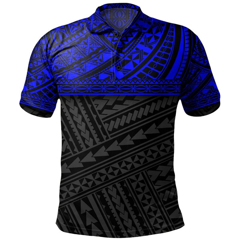 Polynesian Tribal Pattern Polo Shirt For Men/Women