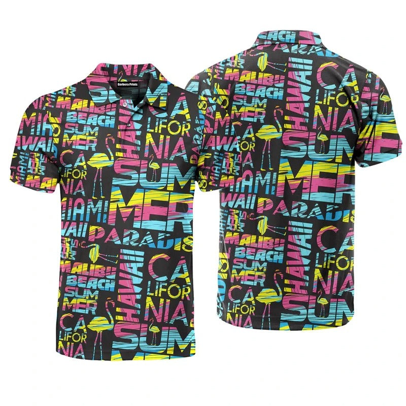 Retro Summer Vibes Polo Shirt For Men/Women