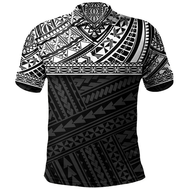 Polynesian Tribal Pattern Polo Shirt For Men/Women