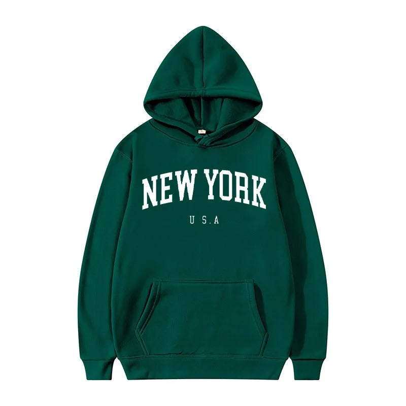 New York Pullover Hoodie For Men/Women