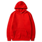 100% Cotton Solid Pullover Hoodie For Men/Women