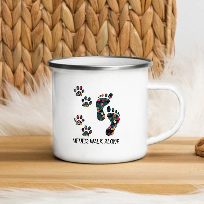 "Floral Paw Love" Classic Mug