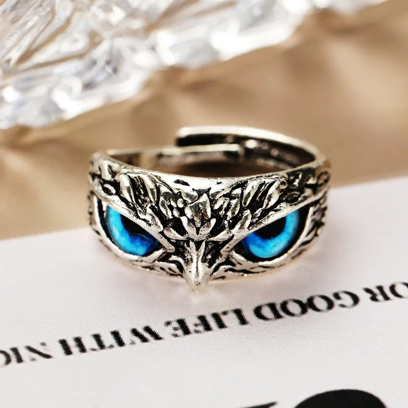 Vintage Gothic Owl Ring
