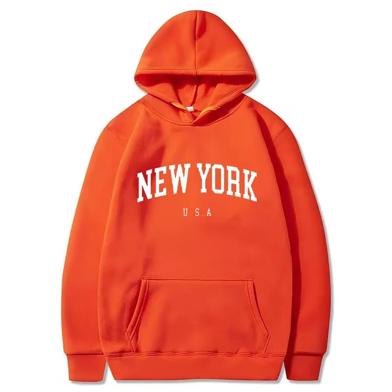 New York Pullover Hoodie For Men/Women
