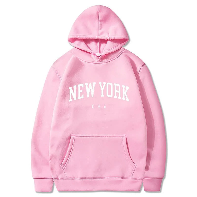 New York Pullover Hoodie For Men/Women