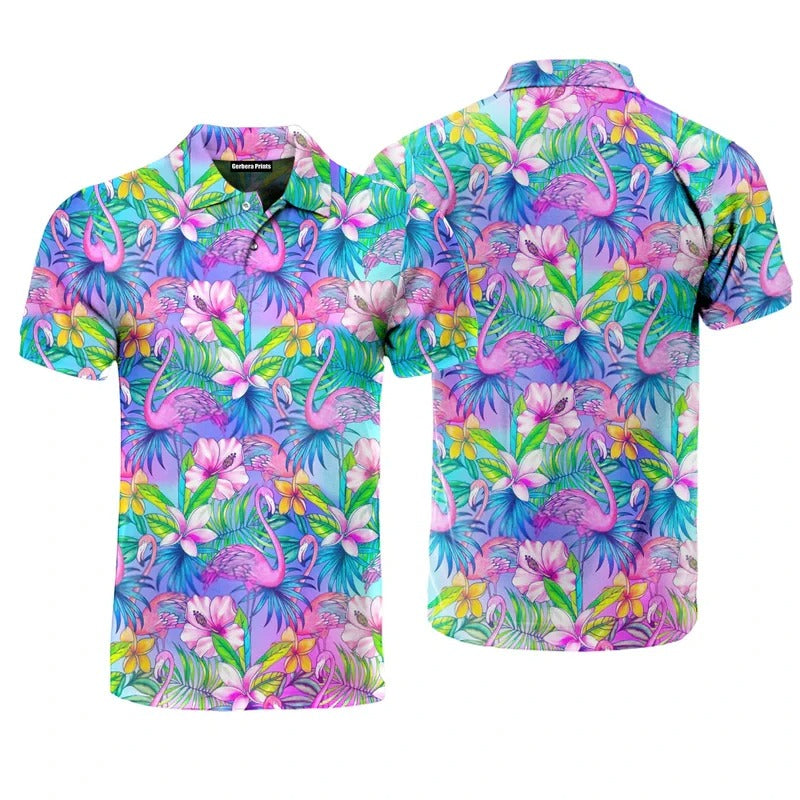 Flamingo Dream Polo Shirt For Men/Women